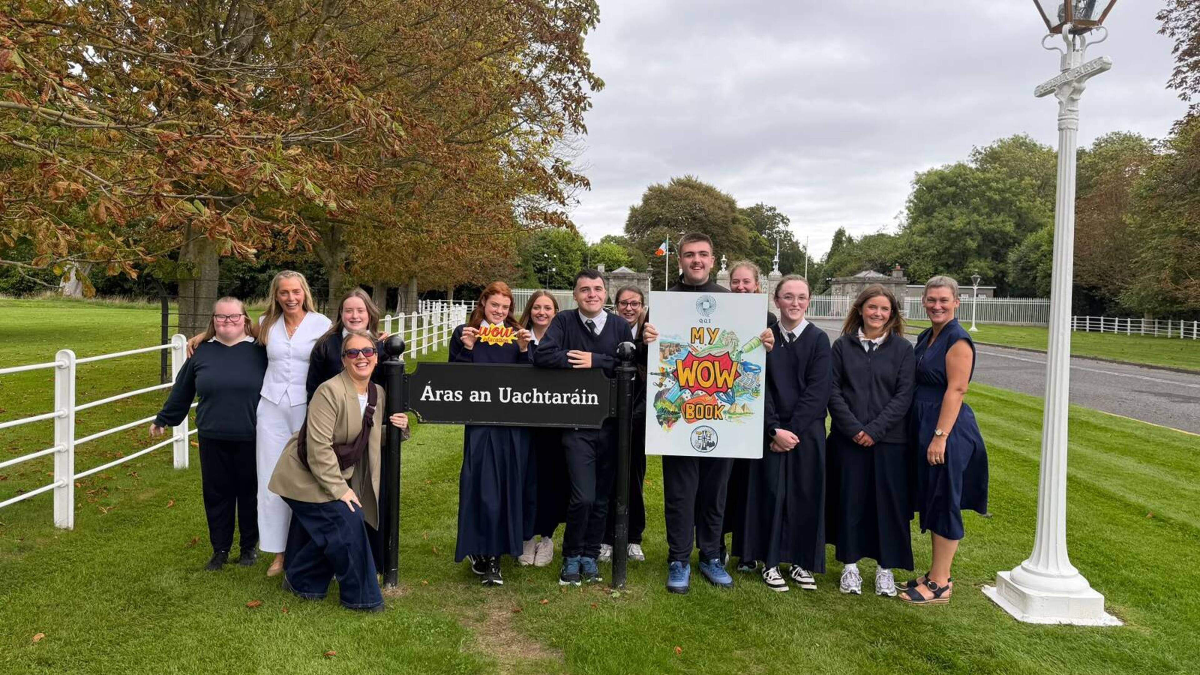 Limerick students’ classroom project for additional needs students reaches Áras an Uachtaráin